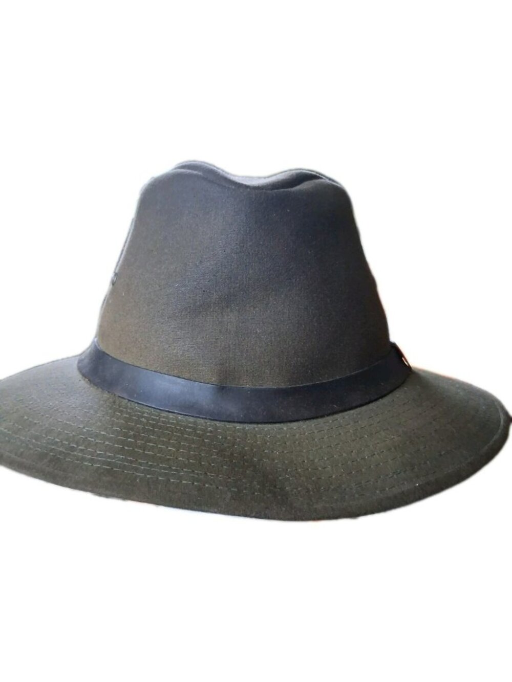 The Australian Outback Collection Hat Oilcloth Mens L Waxed Canvas 8135 Brown